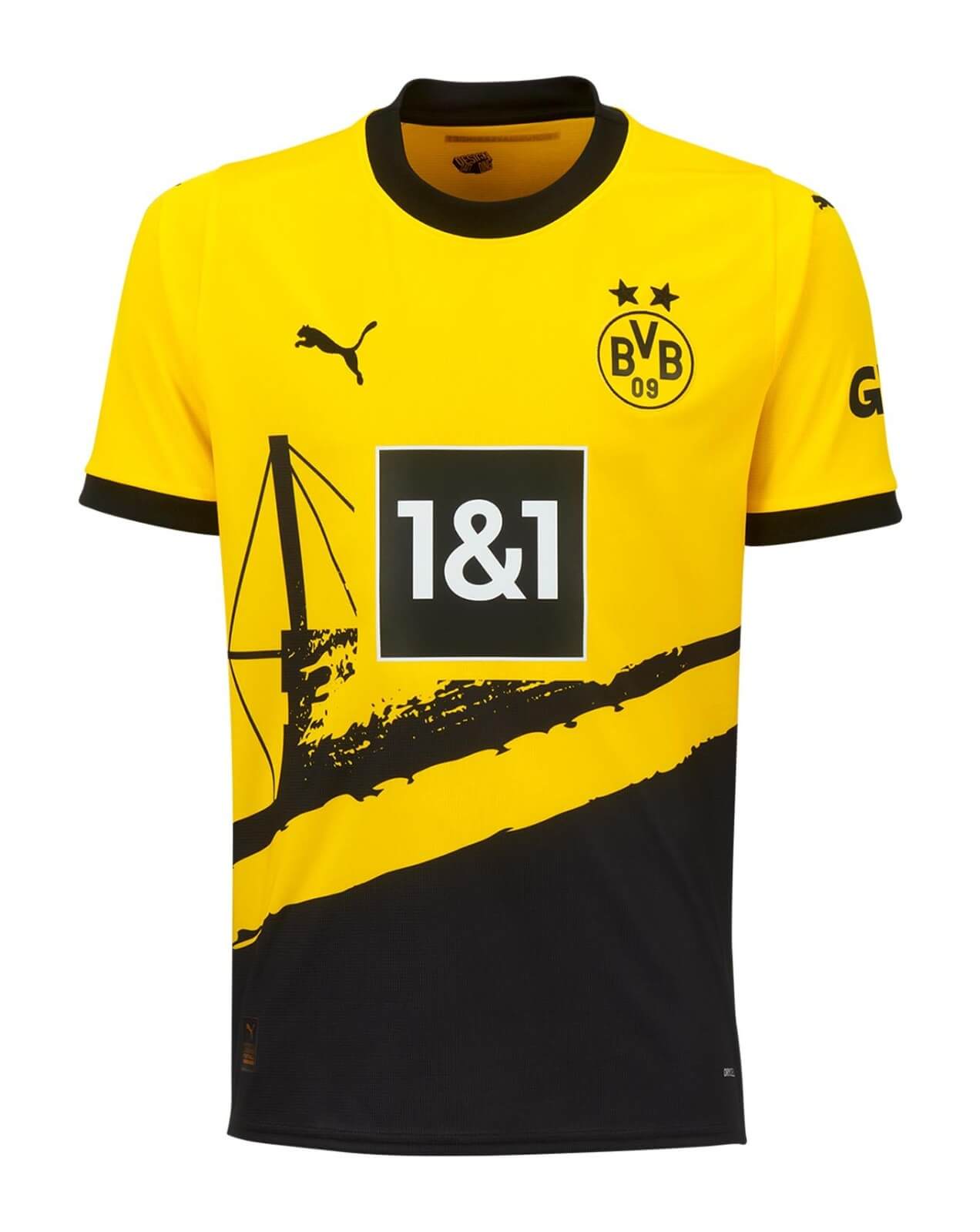 Camisa Borussia Dortmund I 2023/24 Amarela E Preta - Masculino