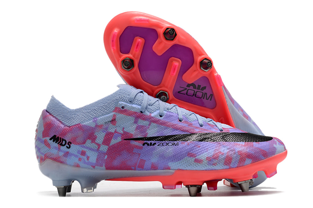 Chuteira Campo Nike Zoom Mercurial Vapor 15 Elite FG Rosa E