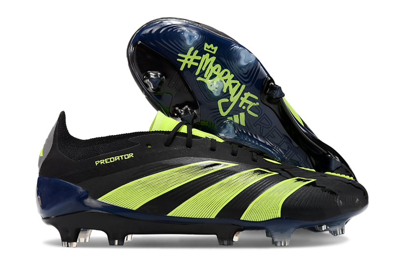 Chuteira Adidas Predator Elite FG Campo - Preto/Verde