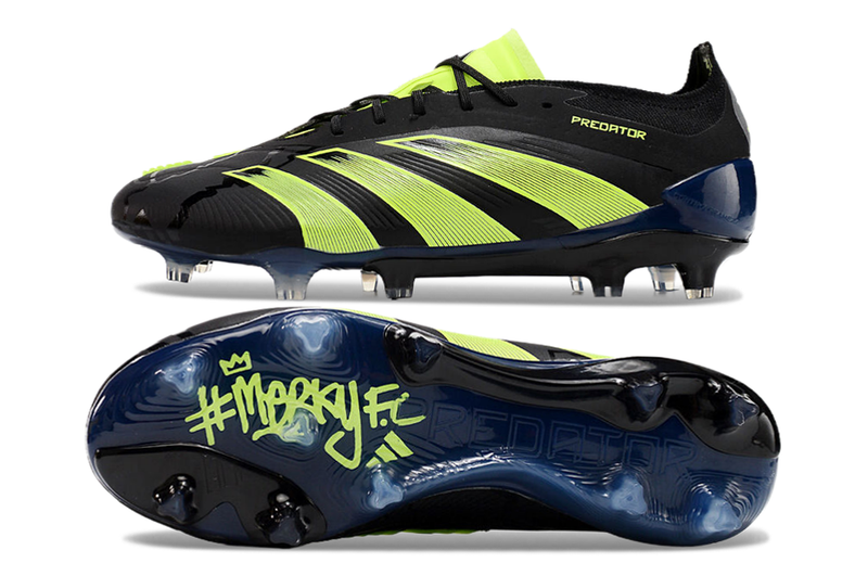 Chuteira Adidas Predator Elite FG Campo - Preto/Verde