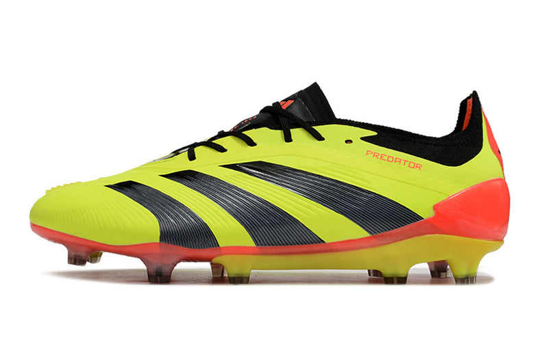 Chuteira Adidas Predator Elite FG Campo - Verde Neon/Preto/Vermelho