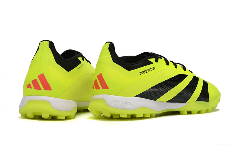 Chuteira Adidas Predator 24 Elite TF Society - Verde Neon e Preto