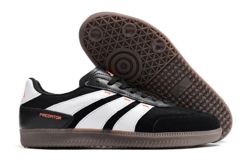 Chuteira Adidas Futsal Predator 24 League Low Freestyle - Preto e Branco