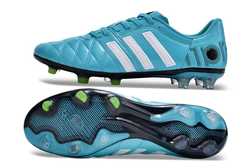 Chuteira Adidas Campo Adipure 11 Pro FG - Azul e Branco