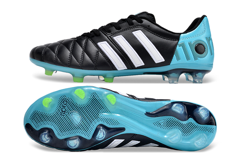 Chuteira Adidas Campo Adipure 11 Pro FG - Preto e Azul