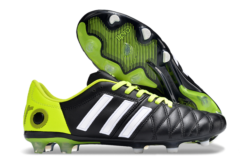 Chuteira Adidas Campo Adipure 11 Pro FG - Preto e Verde