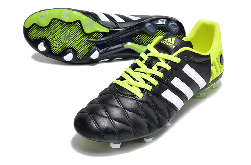 Chuteira Adidas Campo Adipure 11 Pro FG - Preto e Verde