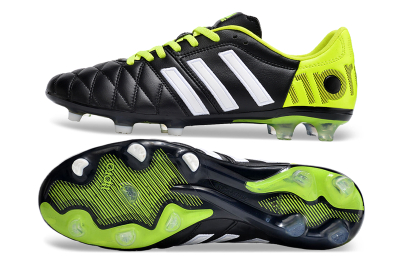 Chuteira Adidas Campo Adipure 11 Pro FG - Preto e Verde