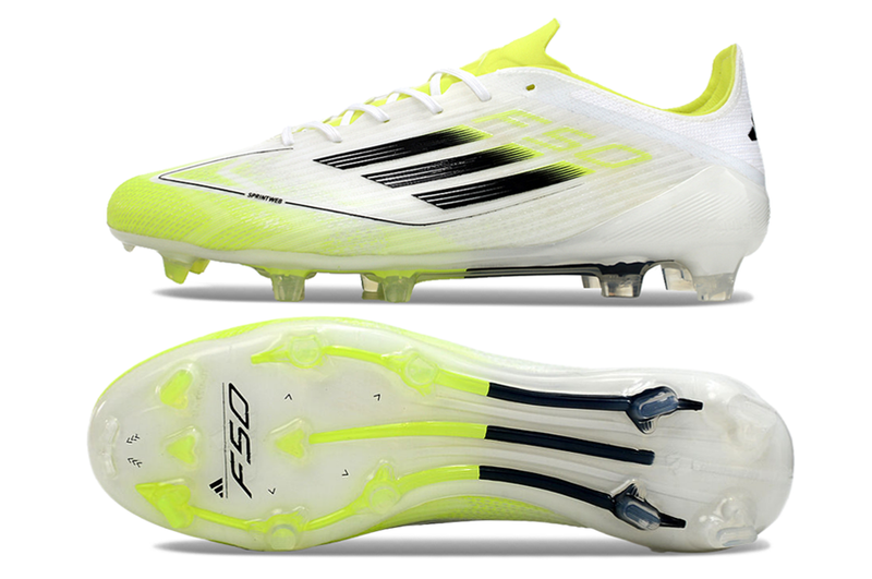 Chuteira Adidas Campo F50 Elite FG - Branco/Verde