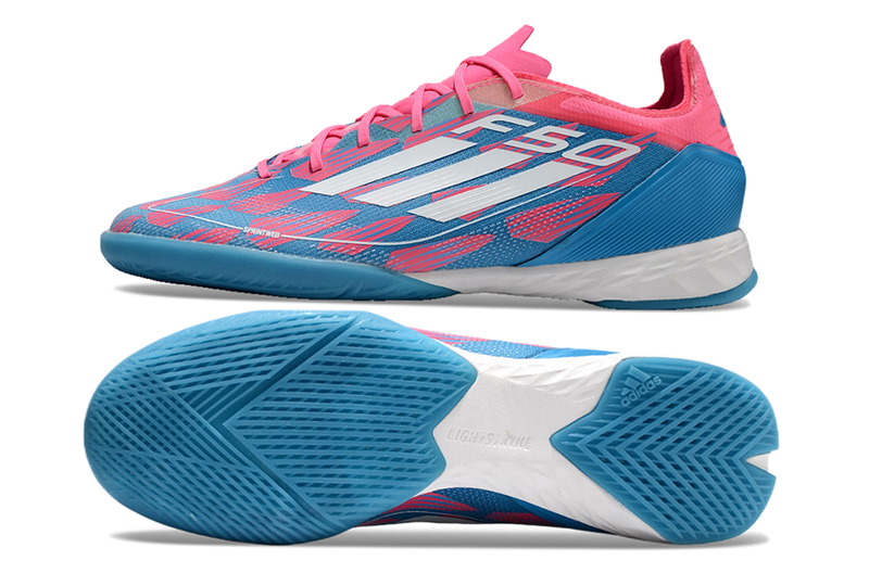 Chuteira Adidas Futsal F50 PRO IC - Rosa/Azul