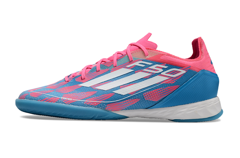 Chuteira Adidas Futsal F50 PRO IC - Rosa/Azul