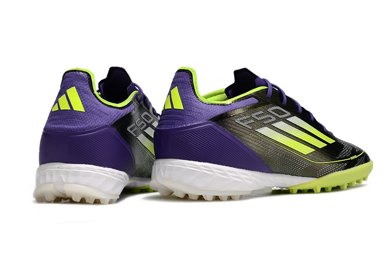 Chuteira Adidas Society F50 PRO TF - Roxo/Verde