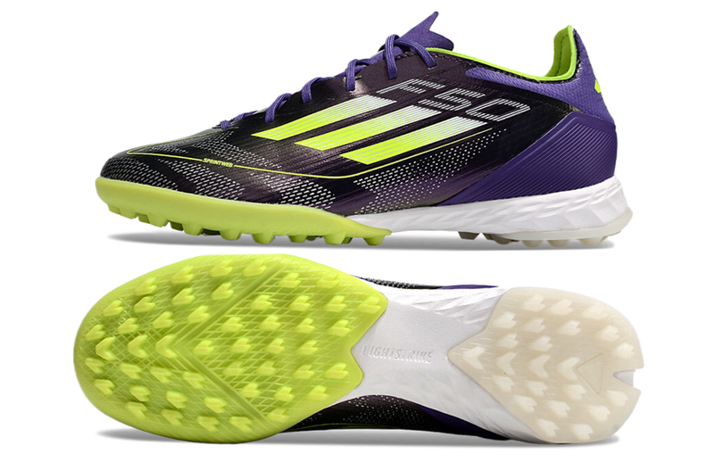 Chuteira Adidas Society F50 PRO TF - Roxo/Verde