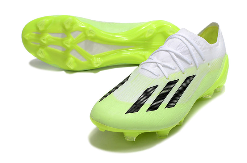 Chuteira Campo Adidas X SpeedPortal.1 FG - Verde/Branco