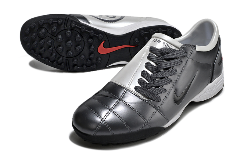 Chuteira Nike Total 90 Society TF - Cinza/Preto