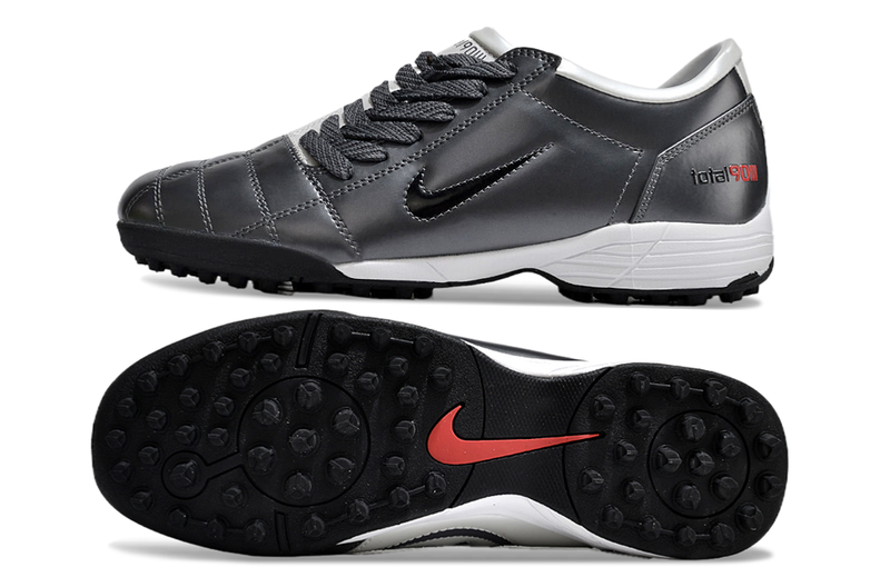 Chuteira Nike Total 90 Society TF - Cinza/Preto