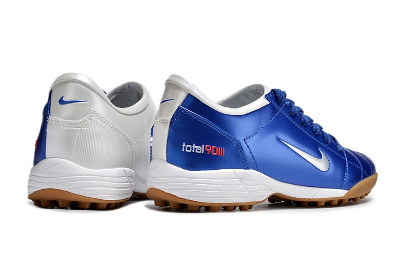 Chuteira Nike Total 90 Society TF - Azul/Branco