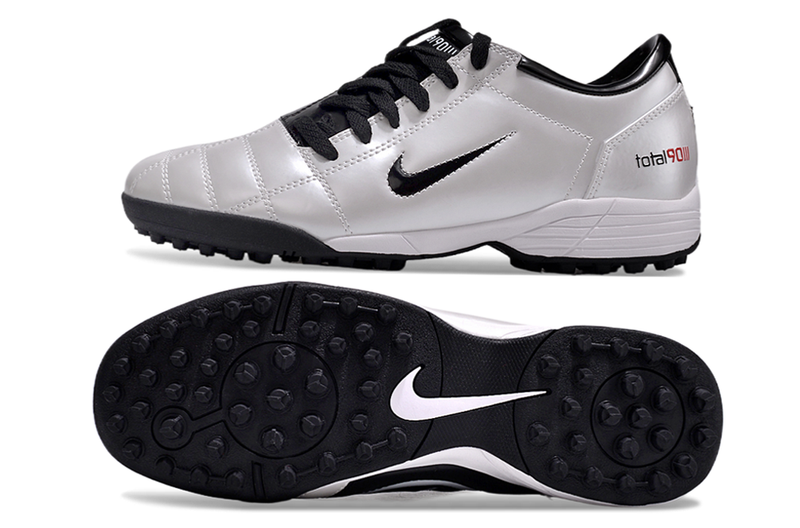 Chuteira Nike Total 90 Society TF - Branco/Preto