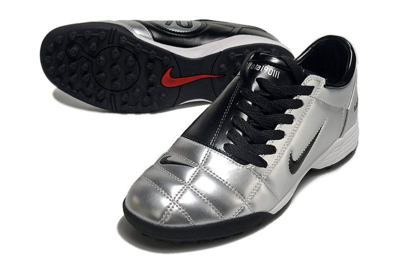 Chuteira Nike Total 90 Society TF - Cinza/Preto