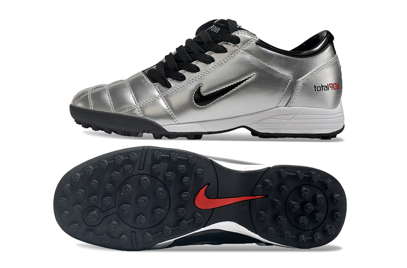 Chuteira Nike Total 90 Society TF - Cinza/Preto