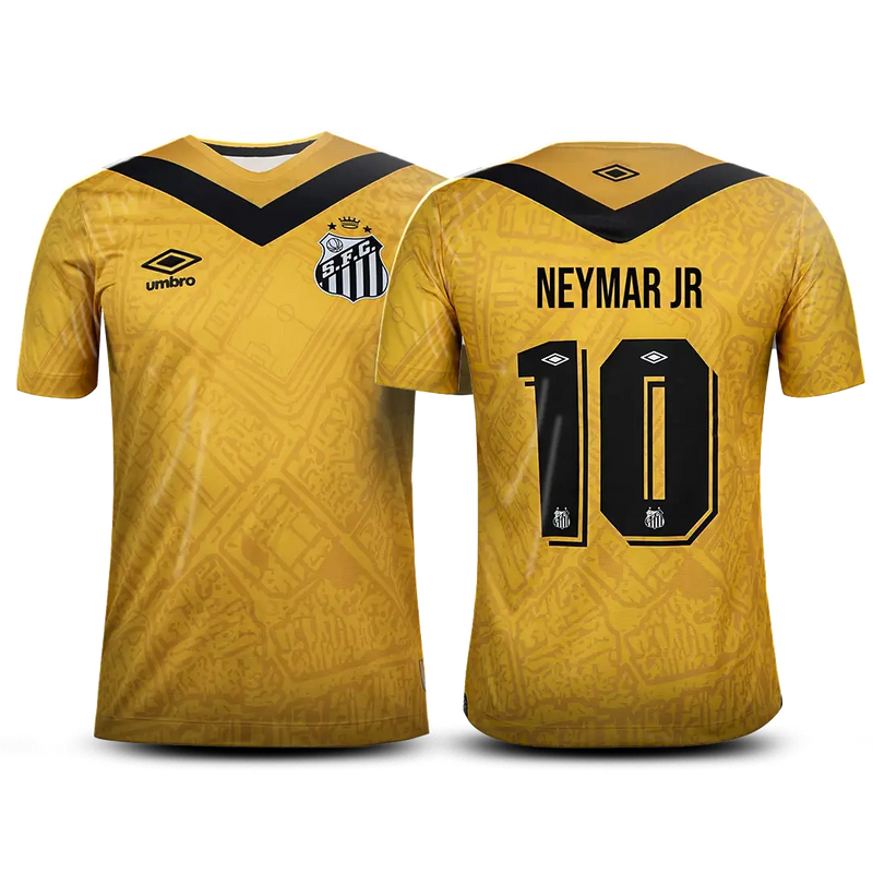 Camisa Santos Third (3) 2024/25 "Neymar Jr." Umbro Torcedor Masculino - Amarela