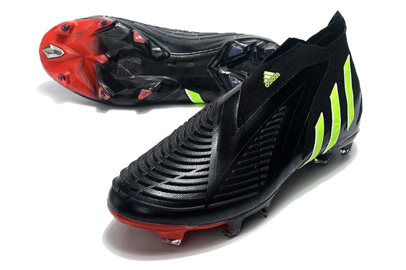 Chuteira Adidas Predator Edge+ FG - Preto e Vermelho - Imperial Outlet 