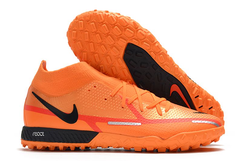 Chuteira Society Nike Phantom GT TF - Laranja