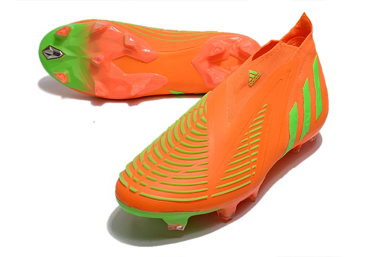 Chuteira Adidas Predator Edge+ FG - Laranja e Verde - Imperial Outlet 