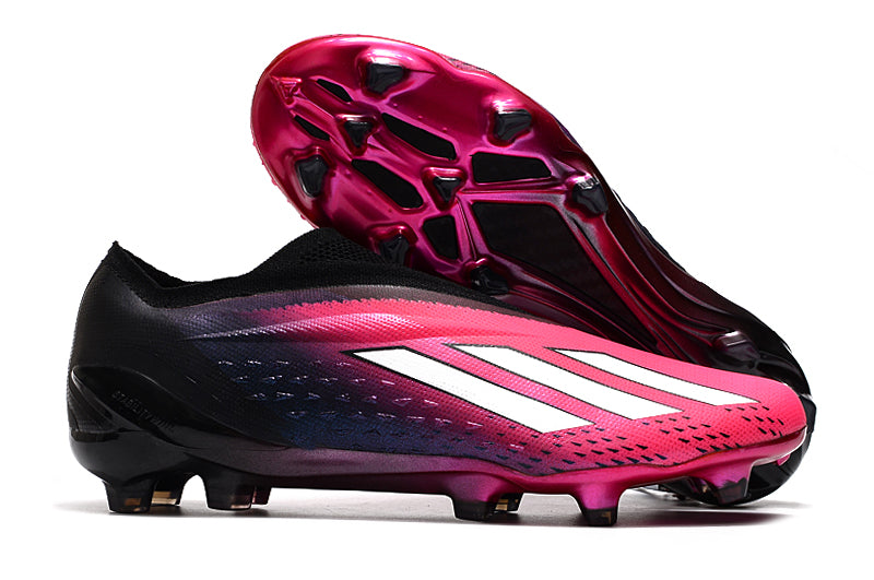 Chuteira Adidas Campo X SpeedPortal+ FG - Rosa/Preto