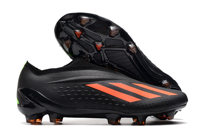 Chuteira Adidas Campo X SpeedPortal+ FG - Preto/Laranja