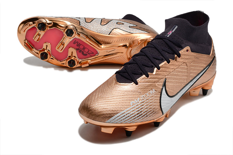 Chuteira nike mercurial store dourada