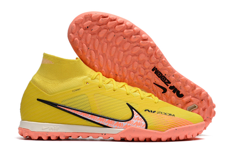 Chuteira Nike Society Air Zoom Mercurial Superfly 9 Elite TF - Amarelo