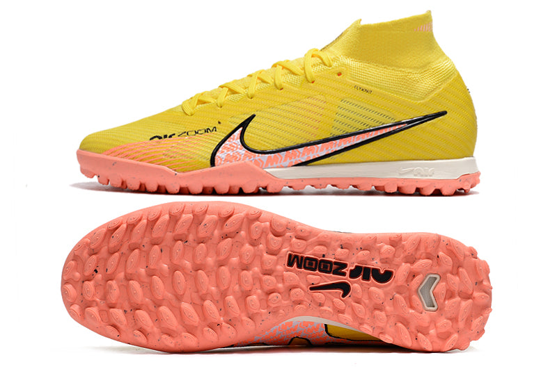 Chuteira Nike Society Air Zoom Mercurial Superfly 9 Elite TF - Amarelo