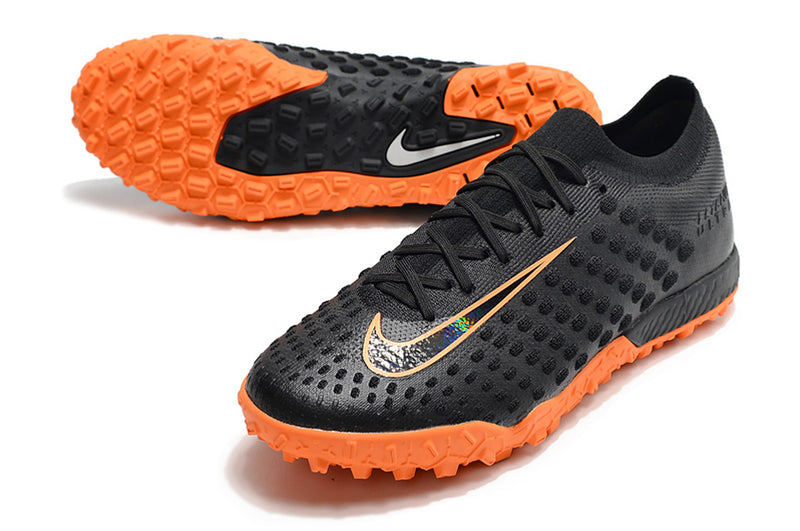 Chuteira nike hypervenom phelon store society laranja e preta