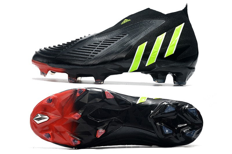 Chuteira Adidas Predator Edge+ FG - Preto e Vermelho - Imperial Outlet 