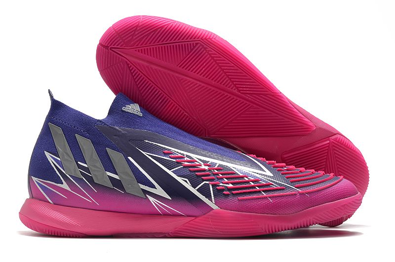 Chuteira Adidas Predator Edge.1 IC Futsal - Azul e Rosa - Imperial Outlet 