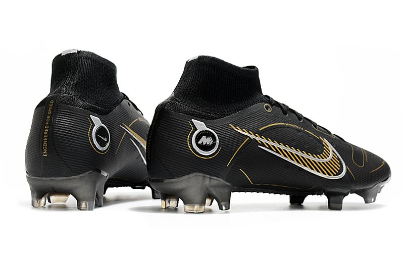 Chuteira Nike Mercurial Superfly 8 Elite FG - Preto/Dourado